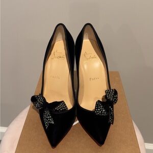 Christian Louboutin Madame Menule 100 Velvet 36.5